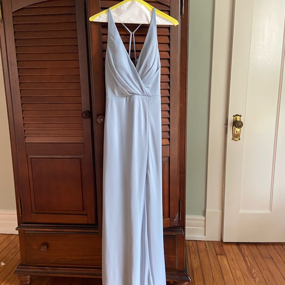 Azazie Dusty Blue Dress